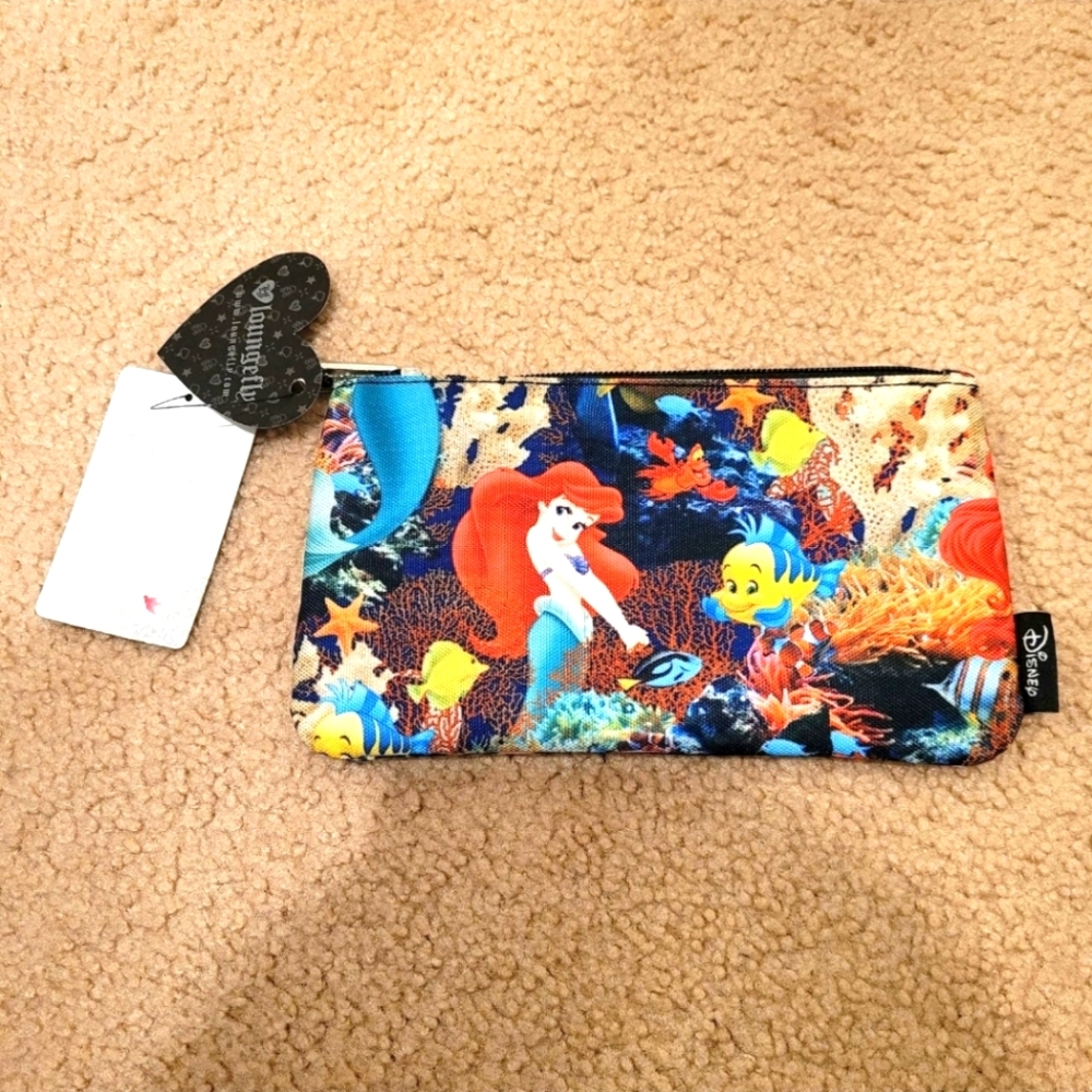 Loungefly Disney Ariel The Little Mermaid Pencil Case NWT